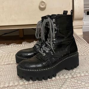 ZARA Snakeskin Boots